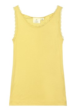 The New Olace rib top - Lemon Drop